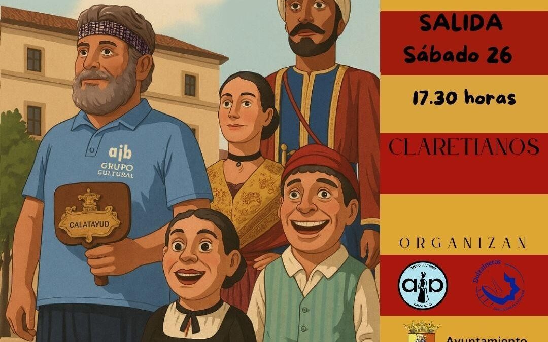 Los gigantes y cabezudos animarán a los chiquillos el sábado por la tarde