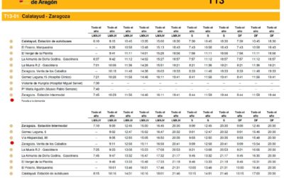 El lunes entran en servicio los nuevos servicios de autobús en las distintas rutas.